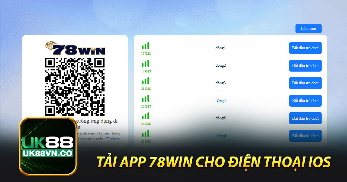 Tải app 78WIN cho điện thoại IOS